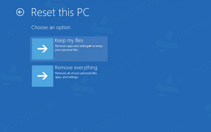 Cara Reset Factory Di Laptop Windows 10